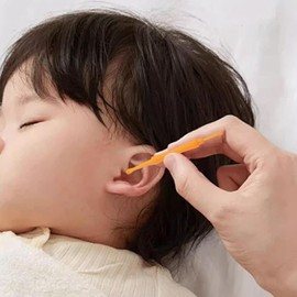 Orange Ear Wax Remover, Double Head Ear Wax, Ear Cleaners Tool, Ear Pick Earwax Removal, Reusable Ear Wax Removal Tool, Reusable Ear Wax Removal Tool, Comfortable Ear Pick Earwax Removal for Kids