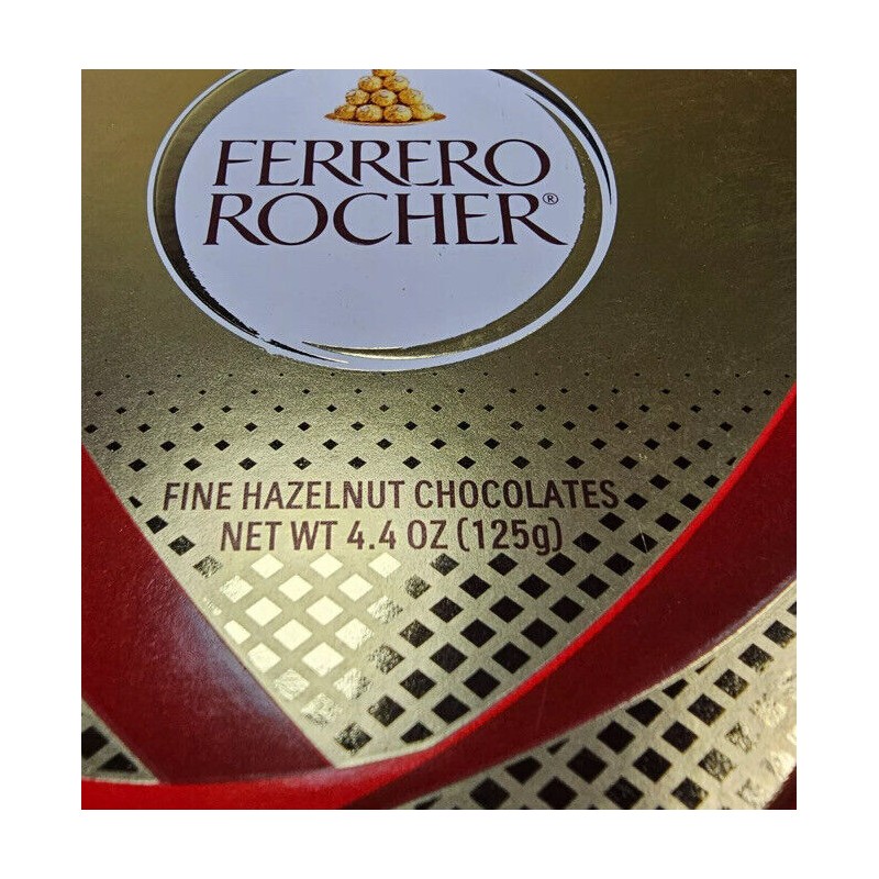 FERRERO 6 Ct Ferrero Rocher Fine Hazelnut Chocolate Candy Valentine