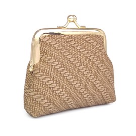 Lavogel Coin Purse, Kiss Lock Coin Purse for Women, Large Capacity Coin Pouch,Vintage Change Purse Cute Car Coin Holder for Women (2-Coffee)