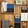 VinneGenzz Storage Bins Boxes with Zipper Lid Combination Lock PU