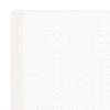 DESIGNPHIL Midori 15331006 Notebook, Ring Notebook, Color, Dot Square, White,