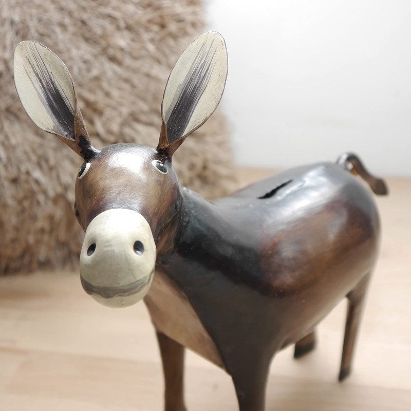 Exner Decorative funny money box, money box, donkey, dukaten, donkey,