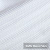 NANAN Curtain Valance,Waffle Weave Waterproof Window Valance for Bathroom,Rod Pocket