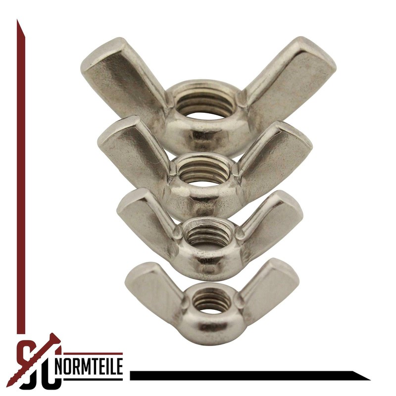 Wing Nuts (American Shape/Edged Wings) – M8 – Pack of