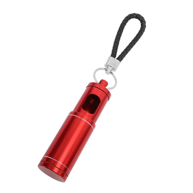 Portable Pocket Ashtray with Keychain Lanyard Retractable Circular Aluminium Alloy