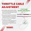 TIGERSGATE 39" Throttle & Idle Cable Kit for 2004-2006 Sportsters