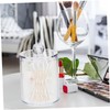 Ciieeo 2pcs Acrylic Cotton Swab and Pad Storage Box Transparent