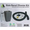Algreen 81052 Rain Barrel Deluxe Diverter Kit Black