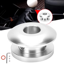 POCREATION Shift Knob Stopper, Shift Knob Boot Retainer Limiter Shifter Shifting Head Buckle Stopper Lever Boot Retainer Adapter Clip Universal for Car (C (Silver))