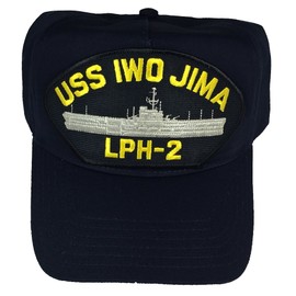 EC USS IWO JIMA LPH-2 HAT - Navy Blue - Veteran Owned Business