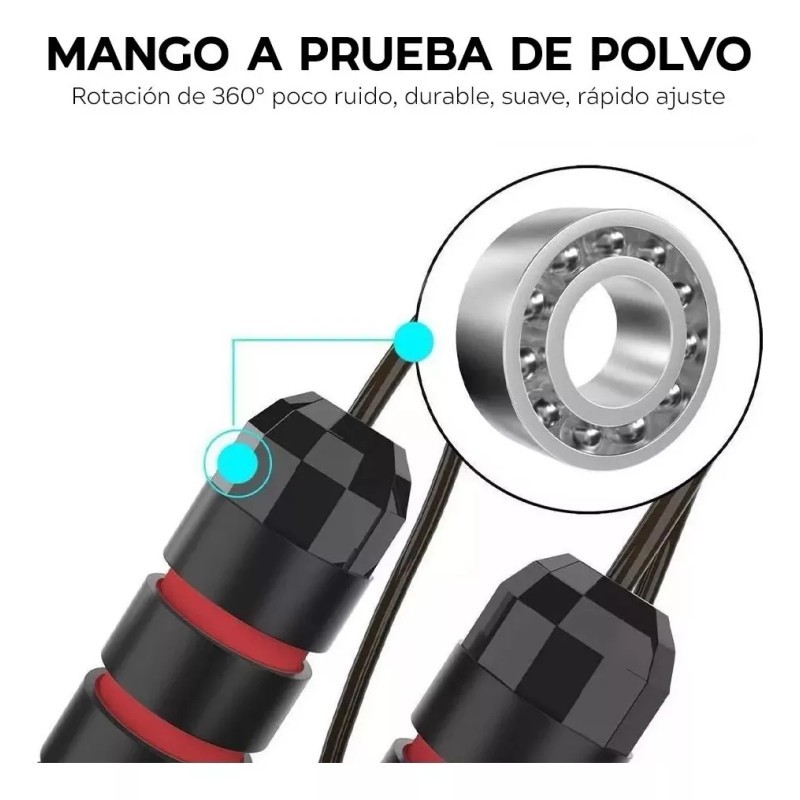 Maíz 5 Pzs Cuerda Saltar Ajustable Antideslizante Ejercicio Gym