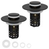 Hygie Rinse Upgraded 3 in 1 Bathroom Sink Stopper 2PCS