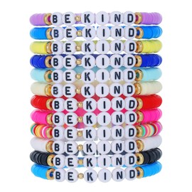 BFFAEAE Friendship Bracelets Heishi Surfer Clay Bead Bracelets Stack Beaded Stretch Bff Bracelet for Women Boho Stackable Bracelets Preppy Beach Jewelry Party Favors