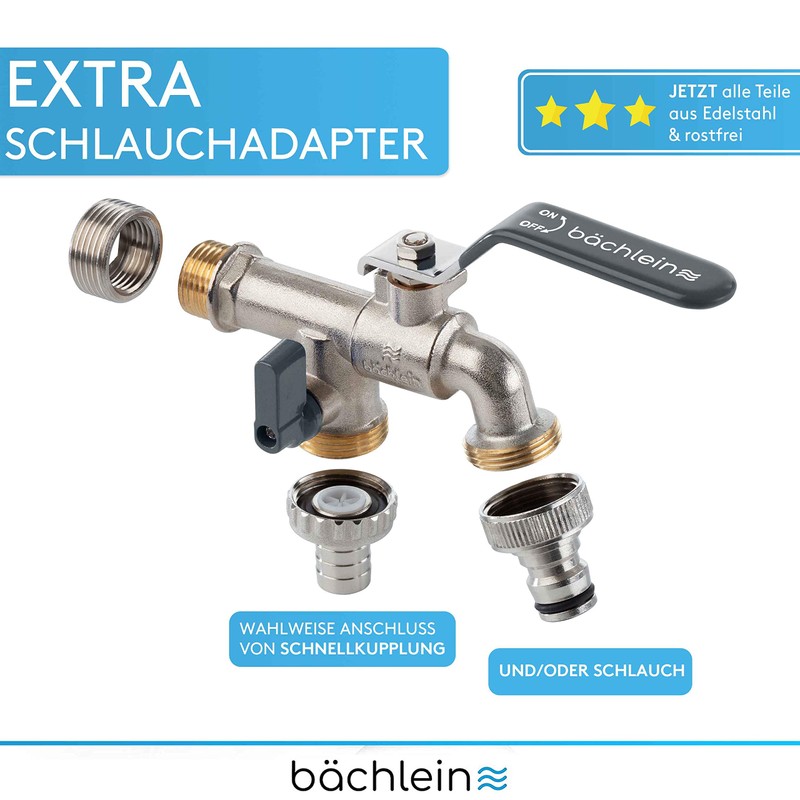 Bächlein Universal double outlet tap