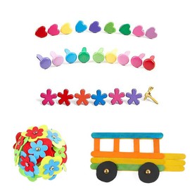 300 Pieces Split Pins, Metal Brad, Color Paper Fasteners, Fasteners Mini Brads, DIY Scrapbooking Paper Fasteners, 3 Specifications, Used for Paper Craft Scrapbook DIY Craft Decoration