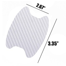 Booge 16 Pcs Car Door Handle Cup Protector Sticker, Anti Scratch Car Door Handle Guard Film for Most Cars (White)