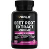 Beet Root Extract Capsules - 12000mg 20x Concentrated Beet Root Capsules Supplement w/Black Pepper - High Nitrates - Natural Nitric Oxide Booster - Highly Concentrated & Bioavailable -180 Veggie Caps