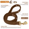 GAMUDA Velvet Dog Collar and Leash, Super Soft and Smooth,