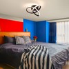 EIDISUNY LED Ceiling Light Interweave Modern Creative White Black Ceiling