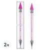 Funny Nail high-end crystal nail stone picker, purple, 2 pieces / 퍼니네일 고급형 크리스탈 네일 스톤피커, 퍼플, 2개