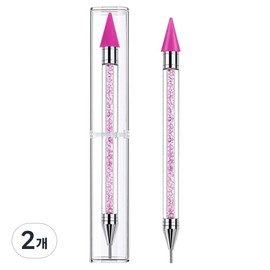 Funny Nail high-end crystal nail stone picker, purple, 2 pieces / 퍼니네일 고급형 크리스탈 네일 스톤피커, 퍼플, 2개