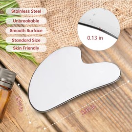 Stainless Steel Gua Sha Facial Tools Metal Gua Sha Lymphatic Drainage Massager Body Guasha