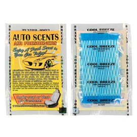 Individually Wrapped - Professional Car Air Freshener Pads - Remove Smells & Add Ambience (15 Per Pack) (Cool Breeze)