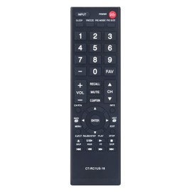 CT-RC1US-16 Replaced Remote fit for Toshiba TV 19AV600 19C100 19C100U 24L4200 28L110U 32L110U 32L220U 40L310U 43L310U 43L420U 49L310U 49L420U 26C10 32C10