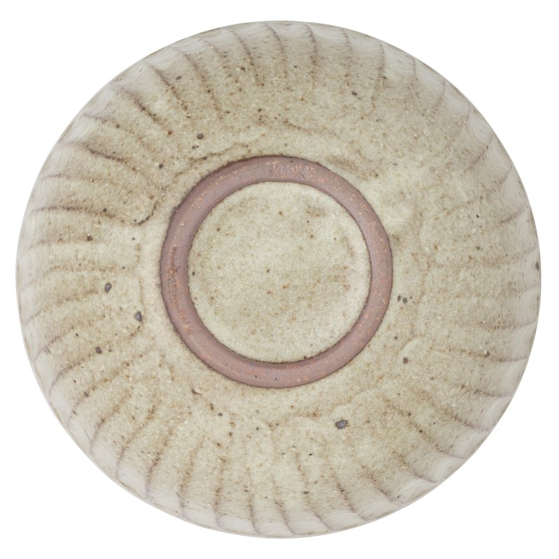 Marui Pottery MR-3-4599 Shigaraki Ware Hechimon Donburi Rice Bowl, Capacity:
