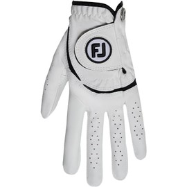 FootJoy Junior Golf Glove Right Hand (for Left-Handed Golfer), White/Black, ML