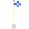 Golf Putting Green Removable Flagpole Set Practicing Accessory with Blue