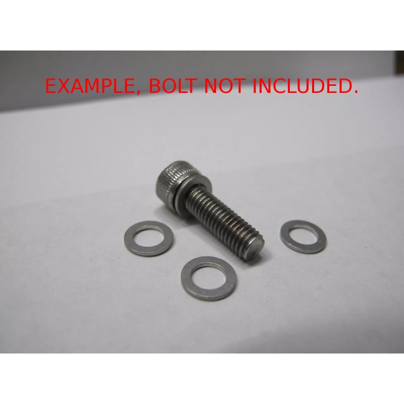Unbranded//Generic 4pc M5 Low Profile Stainless Steel Washer 8.06mm OD