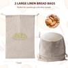 Linen Bread Bags For Homemade Bread Sourdough,Large 17x11 Inch Reusable