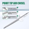 MonkeyKingBar-Pneumatic Chisel 1/4"x18" Point Tip Air Chisel- Round Taper Punch
