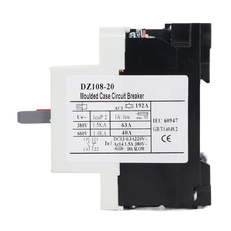 Moulded Case Circuit Breaker Rail Mount Automotive Motor Protector AC380V