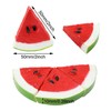 Honbay 8PCS Fake Watermelon Slices Plastic Artificial Watermelon Blocks Fruit