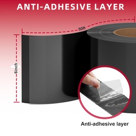 MOLYLY Deck Joist Tape 6" x 50', Butyl Tape for Deck Joists, Waterproof and Weather Resistant Self-Adhesive Joist Tape for Wood Beams and Joists, Anti-Corrosion Decking Tape