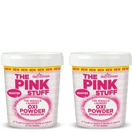 Stardrops - The Pink Stuff - The Miracle Laundry Oxi Powder Stain Remover For White’s Bundle (2 Whites Powder), 4.40 Pound (Pack of 2) (PS2LW)