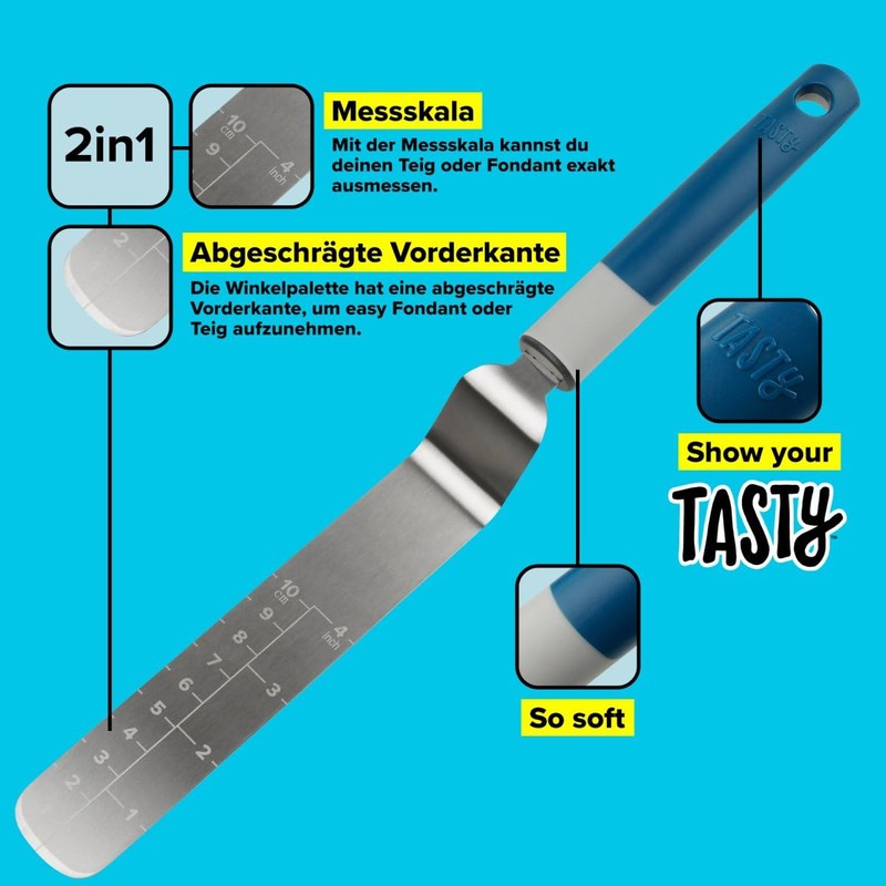 Tasty Angle Palette with Measuring Scale, 32.5 x 3 cm,