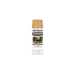 Rust-Oleum 7210830 Stops Rust Hammered Spray Paint, 12 Oz, Gold, 12 Ounce (Pack of 1), 12 Fl Oz
