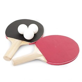 Table Tennis Bats And Balls Set - 2 Bats 2 Balls Ready To Play Any Table