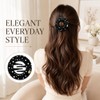 3 Pcs Soft Flexible Hair Clips for Women, Cozy Squishy