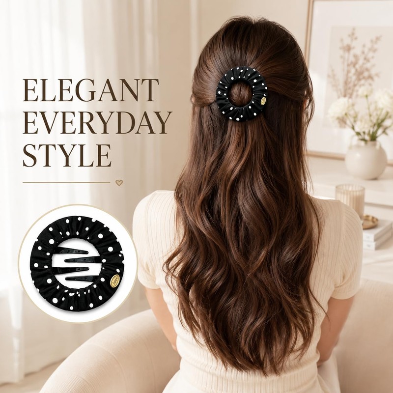 3 Pcs Soft Flexible Hair Clips for Women, Cozy Squishy