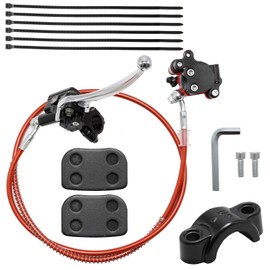 CADUFUELLY - Kit de pinza de freno de disco hidráulico para bicicleta, piezas de mini bicicleta con cilindro maestro de tubo de manguera de 50 pulgadas, repuesto para Baja DB30 de repuesto para