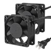 Diitao 2PCS EC 20V-230V 60mm x 60mm x 25mm Cooling