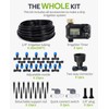 HIRALIY 59FT Greenhouse Mist Drip Irrigation Kit with Garden Timer,