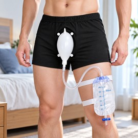 Reusable Male Urine Collector Kit for Daily Care – Wearable External Collection System with Drainage Bags for Bed or Mobility Use