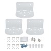 Acrylic Small Floating Shelf, Transparent Wall Mounted Holder, Mini Floating