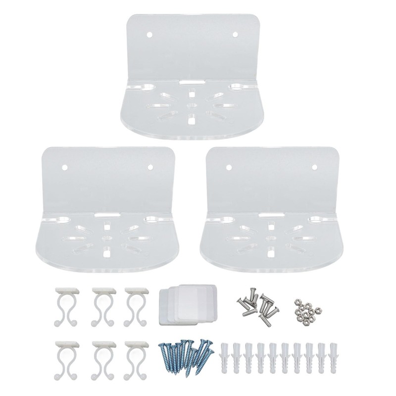 Acrylic Small Floating Shelf, Transparent Wall Mounted Holder, Mini Floating