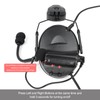 QIRUIMY ARC Rail Adapter Ⅱ Tactical Helmet Headset with a